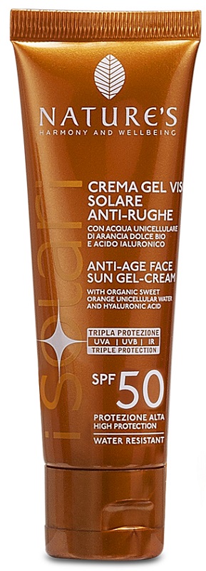 NATURE'S I SOLARI CREMA GEL VISO ANTIRUGHE SPF50 50 ML - Farmacia Mastrangelo 