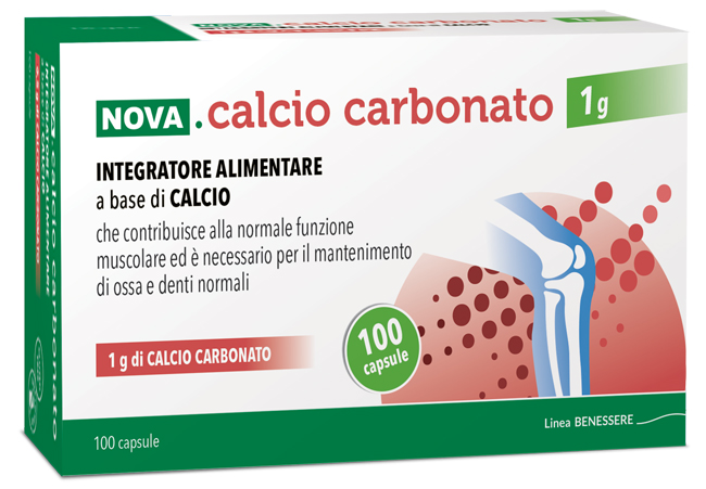 NOVA CALCIO CARBONATO 1 G 100 CAPSULE - Farmacia Mastrangelo 
