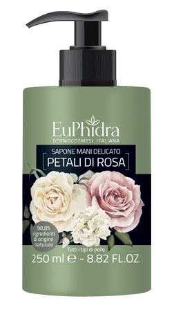 EUPHIDRA SAPONE LIQUIDO MANI ROSA IN FLACONE CON ETICHETTA DISPENSER - Farmacia Mastrangelo 