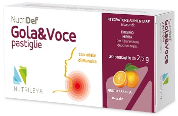 NUTRIDEF GOLA & VOCE ARANCIA 20 PASTIGLIE - Farmacia Mastrangelo 