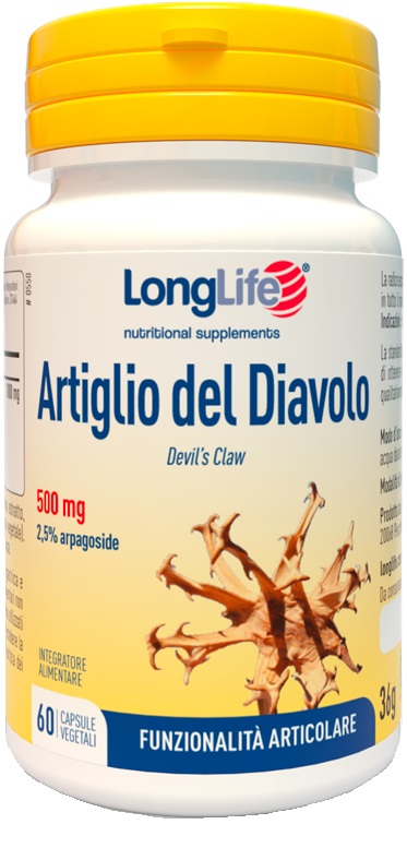 LONGLIFE ARTIGLIO DEL DIAVOLO 2% 60 CAPSULE - Farmacia Mastrangelo 