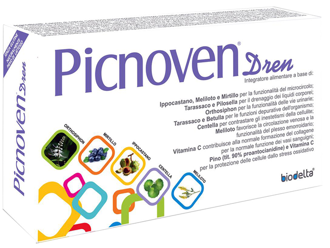 PICNOVEN DREN 50 COMPRESSE 31 G - Farmacia Mastrangelo 