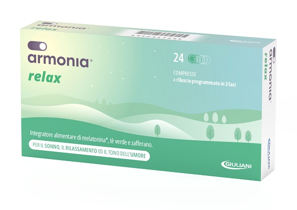 ARMONIA RELAX 1 MG A BASE DI MELATONINA 24 COMPRESSE - Farmacia Mastrangelo 