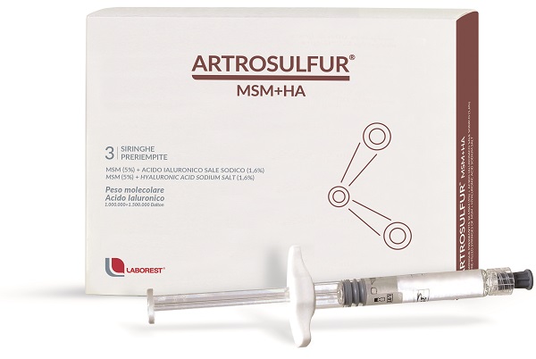 ARTROSULFUR MSM+HA SIRINGHE PRERIEMPITE INTRA-ARTICOLARI ACIDO IALURONICO 2 ML - Farmacia Mastrangelo 