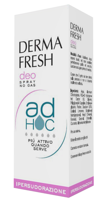 DERMAFRESH DEO SPRAY NO GAS AD HOC IPERSUDORAZIONE DEODORANTE 100 ML - Farmacia Mastrangelo 
