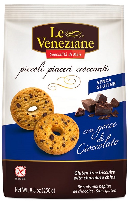 LE VENEZIANE BISCOTTI GOCCE DI CIOCCOLATO 250 G - Farmacia Mastrangelo 