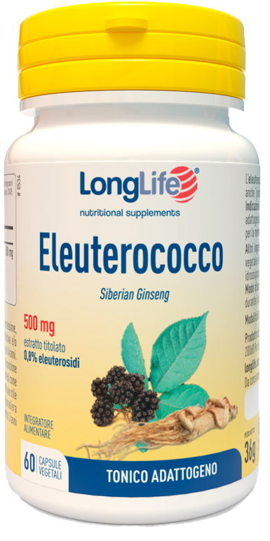LONGLIFE ELEUTEROCOCCO 0,8% 60 CAPSULE 500MG - Farmacia Mastrangelo 