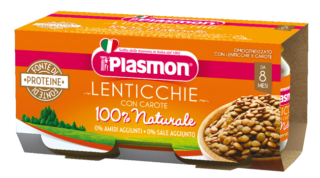 PLASMON OMOGENEIZZATO LENTICCHIE 2 X 80 G - Farmacia Mastrangelo 