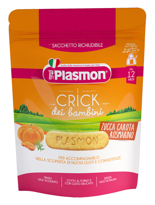 PLASMON CRICK ZUCCA/CARORA/ROSMARINO 100 G - Farmacia Mastrangelo 
