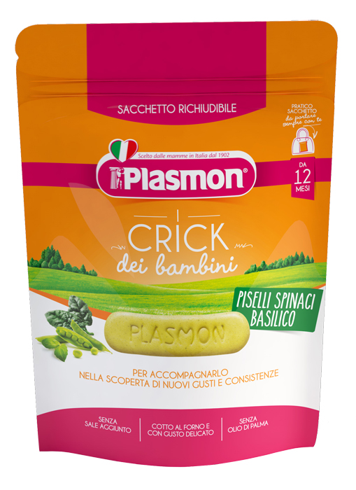 PLASMON CRICK SPINACI E PISELLI 100 G - Farmacia Mastrangelo 