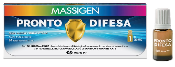 MASSIGEN PRONTO DIFESA 14 FLACONI X 10 ML - Farmacia Mastrangelo 