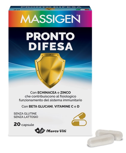 MASSIGEN PRONTO DIFESA 20 CAPSULE - Farmacia Mastrangelo 