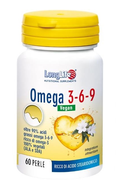 LONGLIFE OMEGA 3-6-9 VEGAN 750 MG 60 PERLE VEGETALI - Farmacia Mastrangelo 