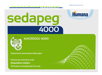 SEDAPEG 4000 20 BUSTINE MONODOSE X 10G HUMANA - Farmacia Mastrangelo 