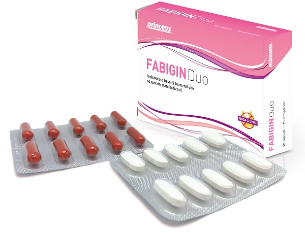 FABIGIN DUO 10 CAPSULE 10 COMPRESSE - Farmacia Mastrangelo 