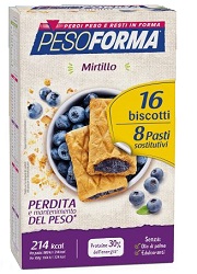 PESOFORMA BISCOTTI MIRTILLI 8 PASTI 16 BISCOTTI - Farmacia Mastrangelo 