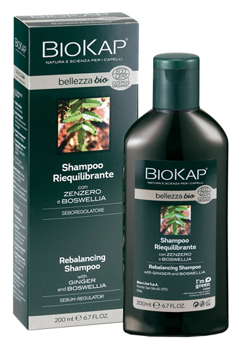 BIOKAP BELLEZZA BIO SHAMPOO RIEQUILIBRANTE COSMOS ECOCERT 200 ML BIOSLINE - Farmacia Mastrangelo 