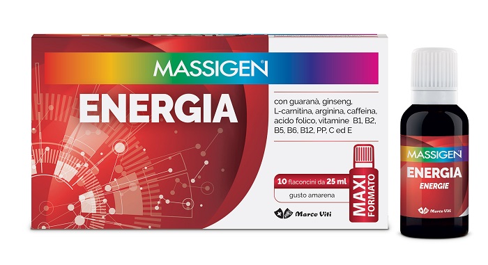 MASSIGEN ENERGIA 10 FLACONI DA 25 ML - Farmacia Mastrangelo 