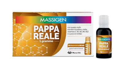 MASSIGEN PAPPA REALE 10 FLACONI DA 25 ML - Farmacia Mastrangelo 