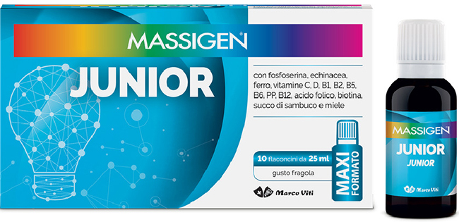 MASSIGEN JUNIOR 10 FLACONI DA 25 ML - Farmacia Mastrangelo 