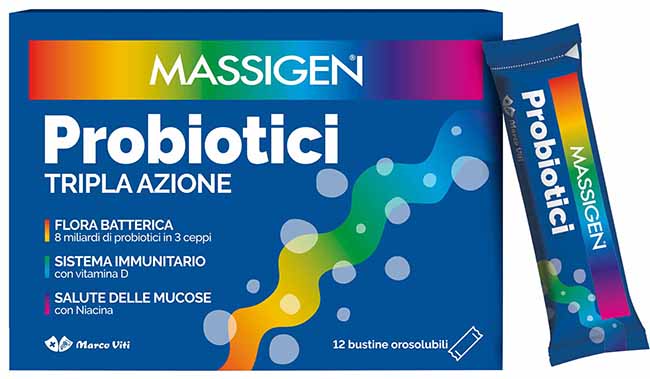 MASSIGEN PROBIOTICI 12 STICKPACK DA 1 G PREZZO PIENO - Farmacia Mastrangelo 