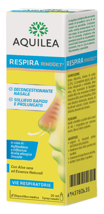 AQUILEA RESPIRA RINOGET 20 ML - Farmacia Mastrangelo 