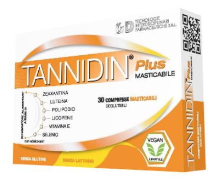 TANNIDIN PLUS 30 COMPRESSE MASTICABILI - Farmacia Mastrangelo 