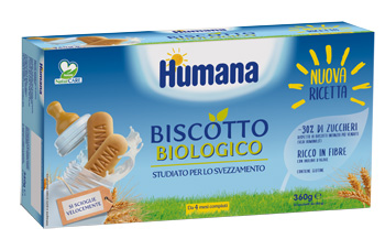 HUMANA BISCOTTO BABY BIO 2 SACCHETTI DA 180 G - Farmacia Mastrangelo 