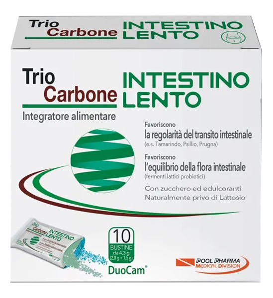 TRIOCARBONE INTESTINO LENTO 10 BUSTINE - Farmacia Mastrangelo 