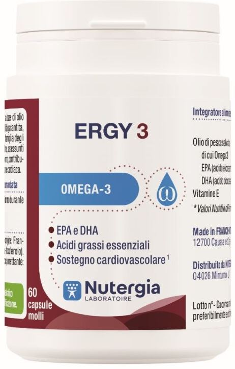 ERGY 3 60 CAPSULE - Farmacia Mastrangelo 