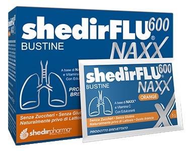 SHEDIRFLU 600 NAXX ARANCIA SENZA ZUCCHERI 20 BUSTINE - Farmacia Mastrangelo 