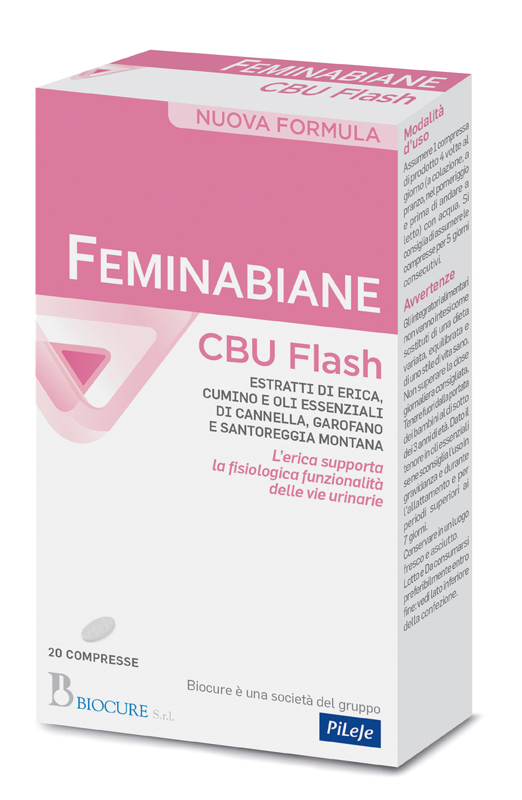 FEMINABIANE CBU FLASH 20 COMPRESSE NUOVA FORMULA - Farmacia Mastrangelo 