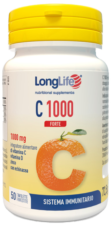 LONGLIFE C 1000 FORTE 50 TAVOLETTE - Farmacia Mastrangelo 