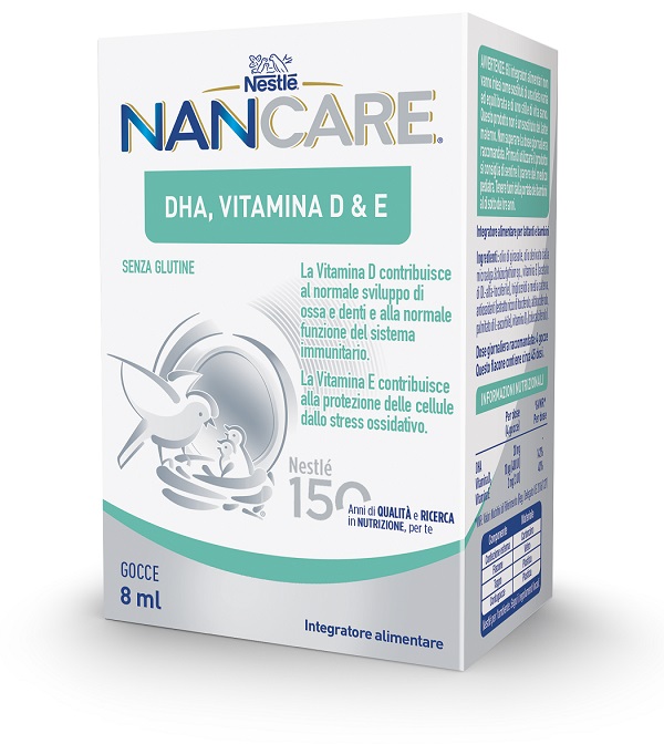 NESTLE' NANCARE DHA VITAMINA D&E GOCCE 8 ML - Farmacia Mastrangelo 