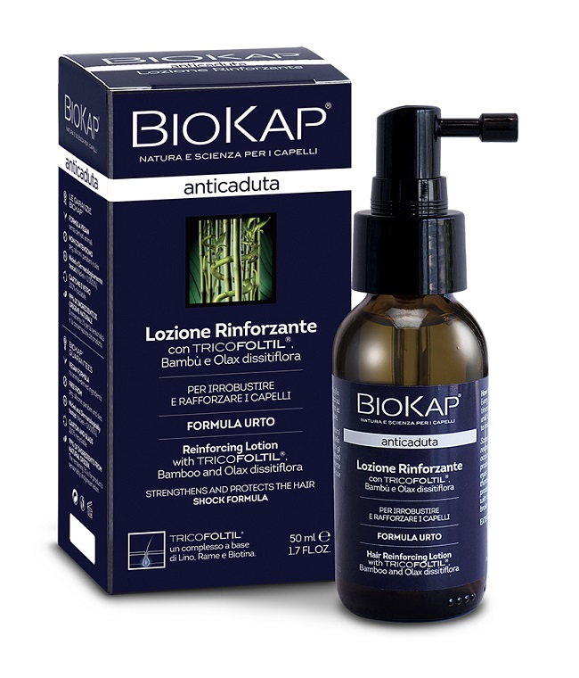 BIOKAP LOZIONE RINFORZANTE ANTICADUTA CON TRICOFOLTIL NUOVA FORMULA 50 ML - Farmacia Mastrangelo 