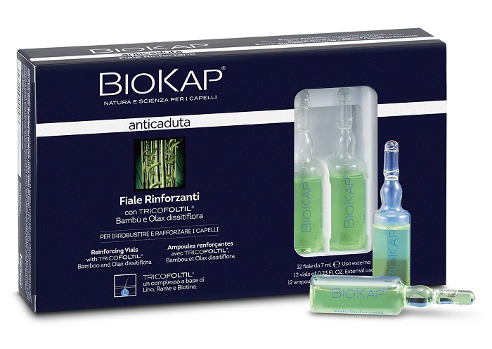 BIOKAP FIALE RINFORZANTI ANTICADUTA CON TRICOLTIL 12 PEZZI DA 7 ML NEW - Farmacia Mastrangelo 