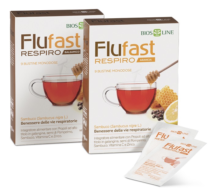 APIX PROPOLI FLUFAST RESPIRO ARANCIA 9 BUSTE BIOSLINE - Farmacia Mastrangelo 