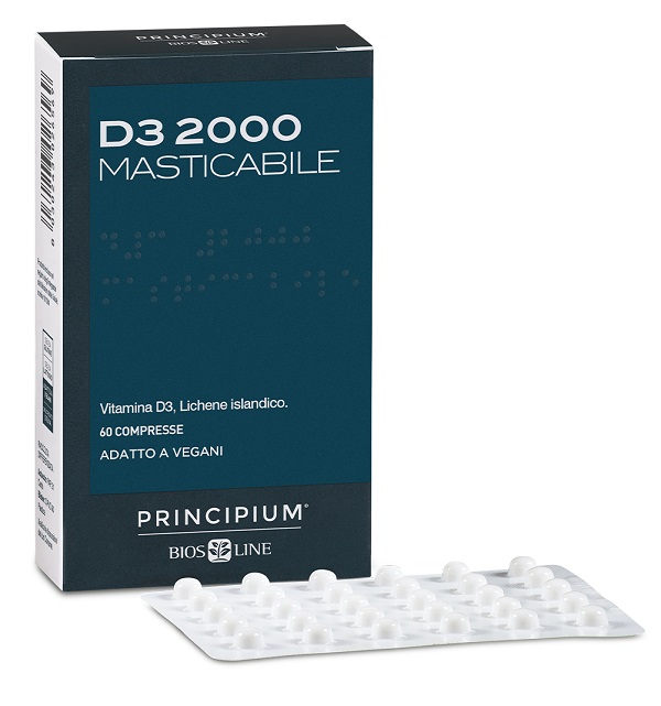 PRINCIPIUM D3 2000 MASTICABILE 60 COMPRESSE - Farmacia Mastrangelo 