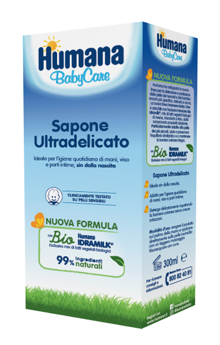 HUMANA BABY CARE SAPONE LIQUIDO 300 ML - Farmacia Mastrangelo 