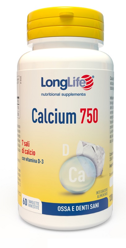 LONGLIFE CALCIUM 750 MG 60 TAVOLETTE - Farmacia Mastrangelo 