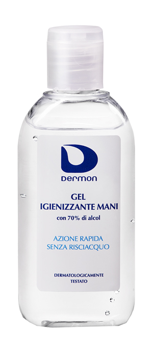 DERMON GEL IGIENIZZANTE MANI 100 ML 70% ALCOOL - Farmacia Mastrangelo 