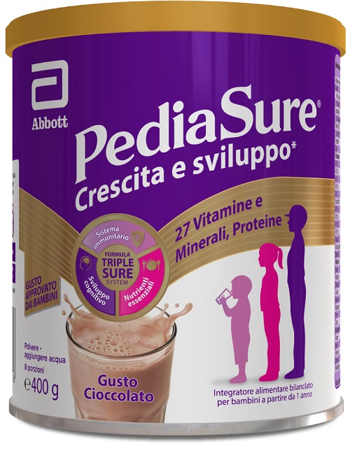PEDIASURE CRESCITA&SVILUPPO CIOCCOLATO 400 G - Farmacia Mastrangelo 