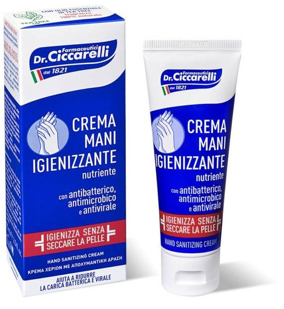 CICCARELLI CREMA MANI IGIENIZZANTE 75 ML - Farmacia Mastrangelo 