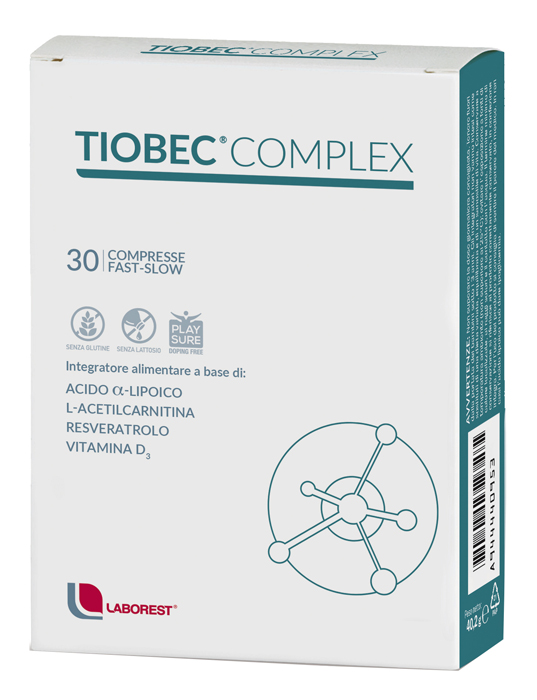 TIOBEC COMPLEX 30 COMPRESSE FAST SLOW - Farmacia Mastrangelo 