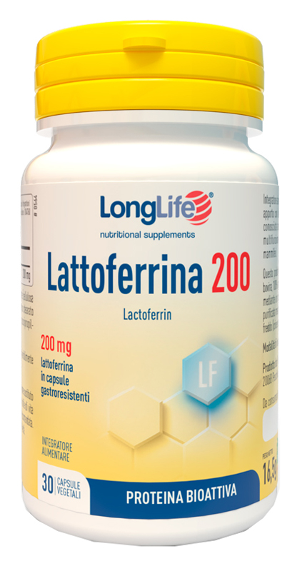 LONGLIFE LATTOFERRINA200 30 CAPSULE VEGETALI DA 550 MG - Farmacia Mastrangelo 