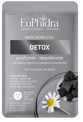EUPHIDRA MASCHERA VISO DETOX 1 PEZZO - Farmacia Mastrangelo 