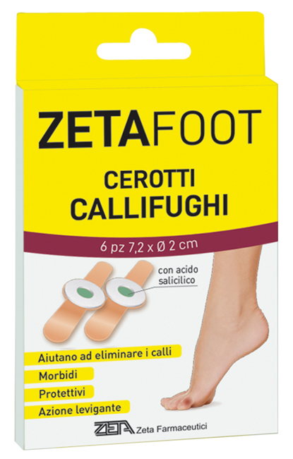 ZETAFOOT CEROTTO CALLIFUGO DISCHETTO CENTRALE 6 PEZZI - Farmacia Mastrangelo 