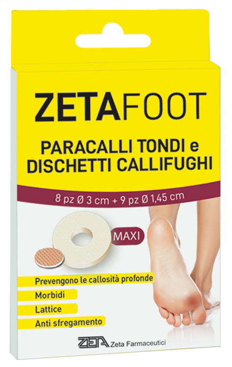 ZETAFOOT PARACALLO TONDO 8 PEZZI + DISCHETTO CALLIFUGO 9 PEZZI - Farmacia Mastrangelo 