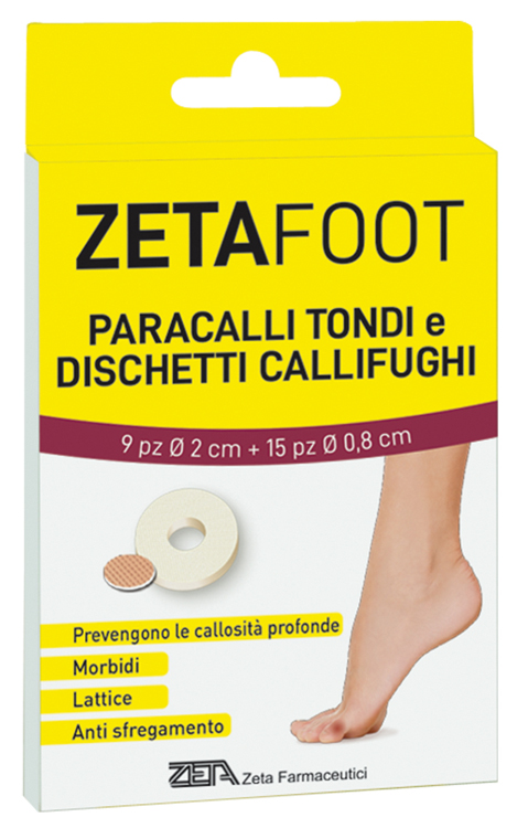 ZETAFOOT PARACALLO TONDO 9 PEZZI + DISCHETTO CALLIFUGO 15 PEZZI - Farmacia Mastrangelo 