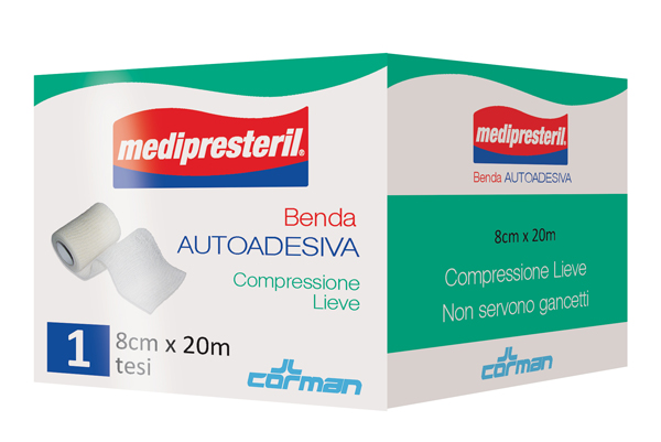 MEDIPRESTERIL BENDA AUTOADESIVA 8X2000 CM 1 PEZZO - Farmacia Mastrangelo 